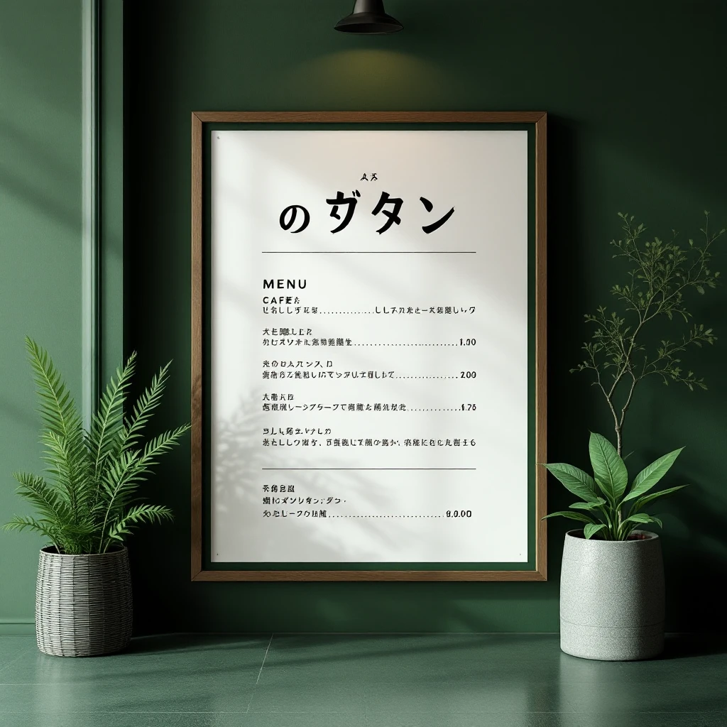 FLUXで生成：抹茶ラテ 新発売ポスター