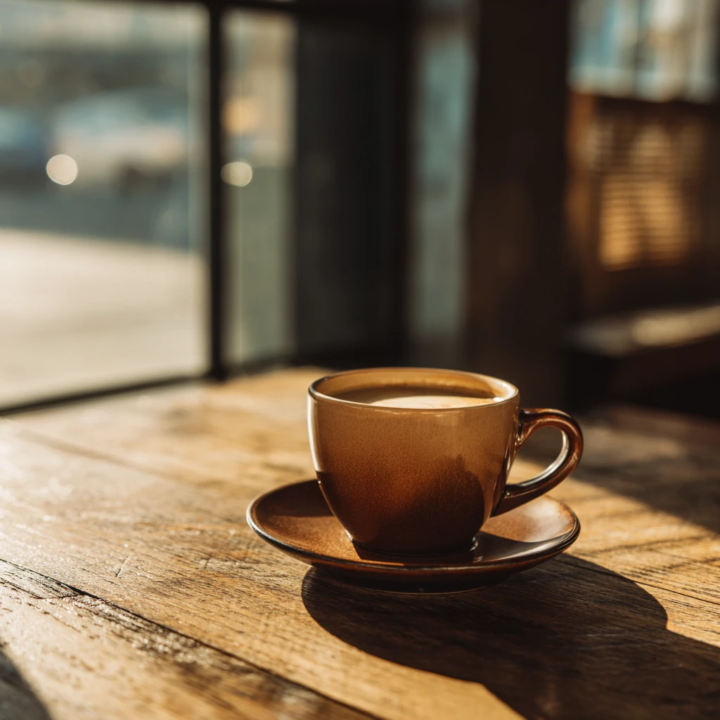 Midjourneyで生成：コーヒーカップ カフェ