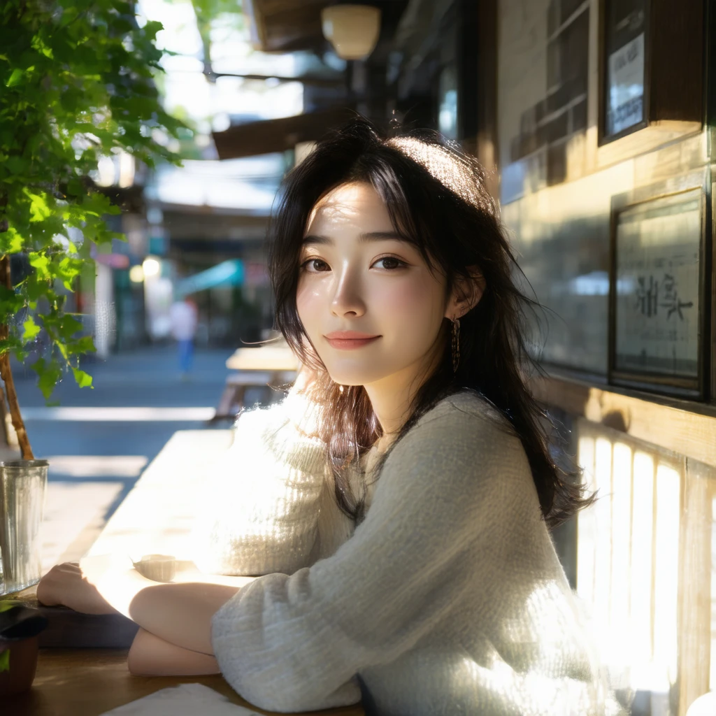Stable Diffusionで生成：30代日本人女性 カフェ